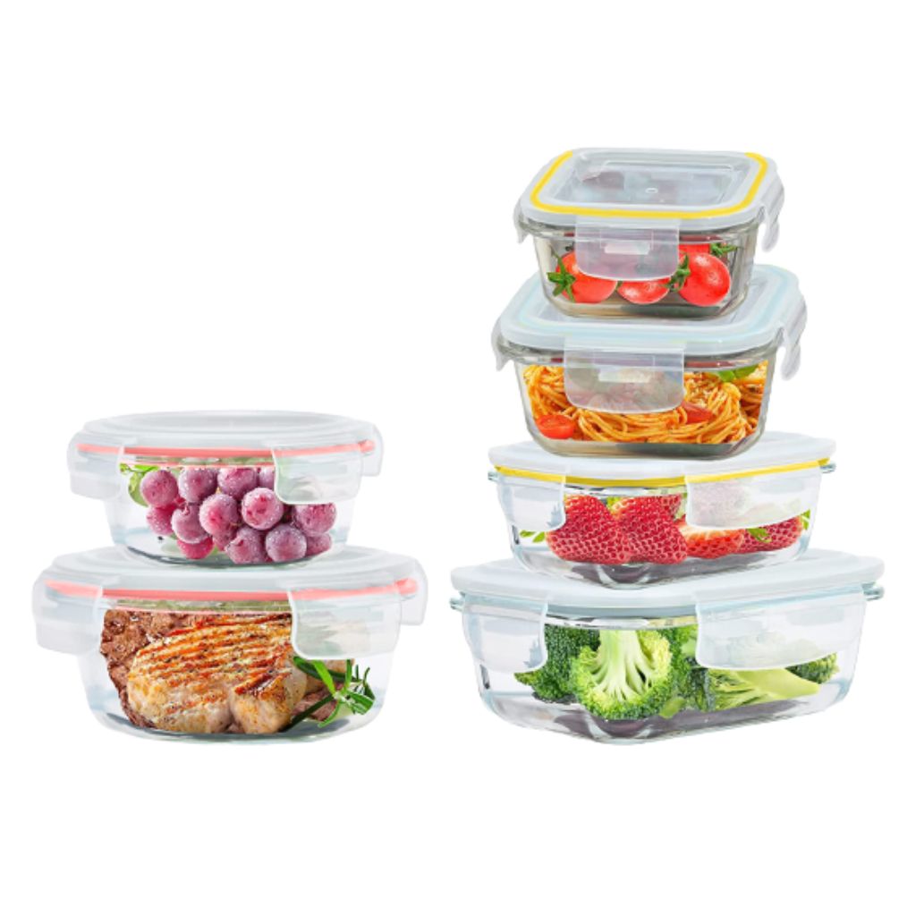 Photos - Food Container Graphyte 10- or 12-Piece Glass Food Storage Container Set with Locking Lid