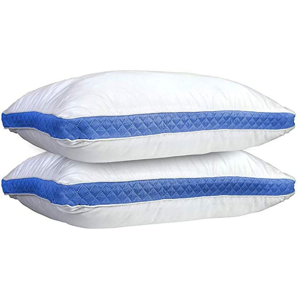 Photos - Pillow Lux Decor Collection Gusseted   - King / Blue GUSETEDKPIL(Set of 2)