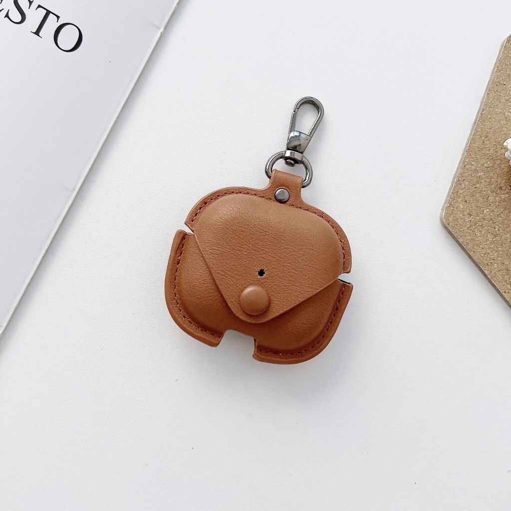 Photos - Other for Mobile Threaded Pear Soft Leather Case for Apple AirPods  - Tan P(3rd Generation)