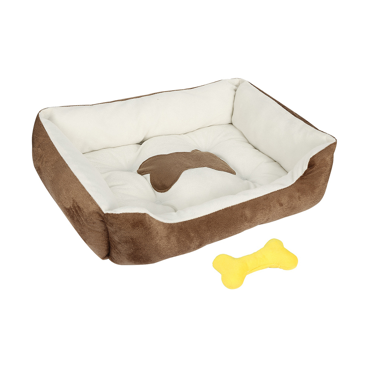 Photos - Bed & Furniture PetLuv PetLuv™ Plush Cushion Pet Bed - PetLuv Plush Cushion Pet Bed LBR HG