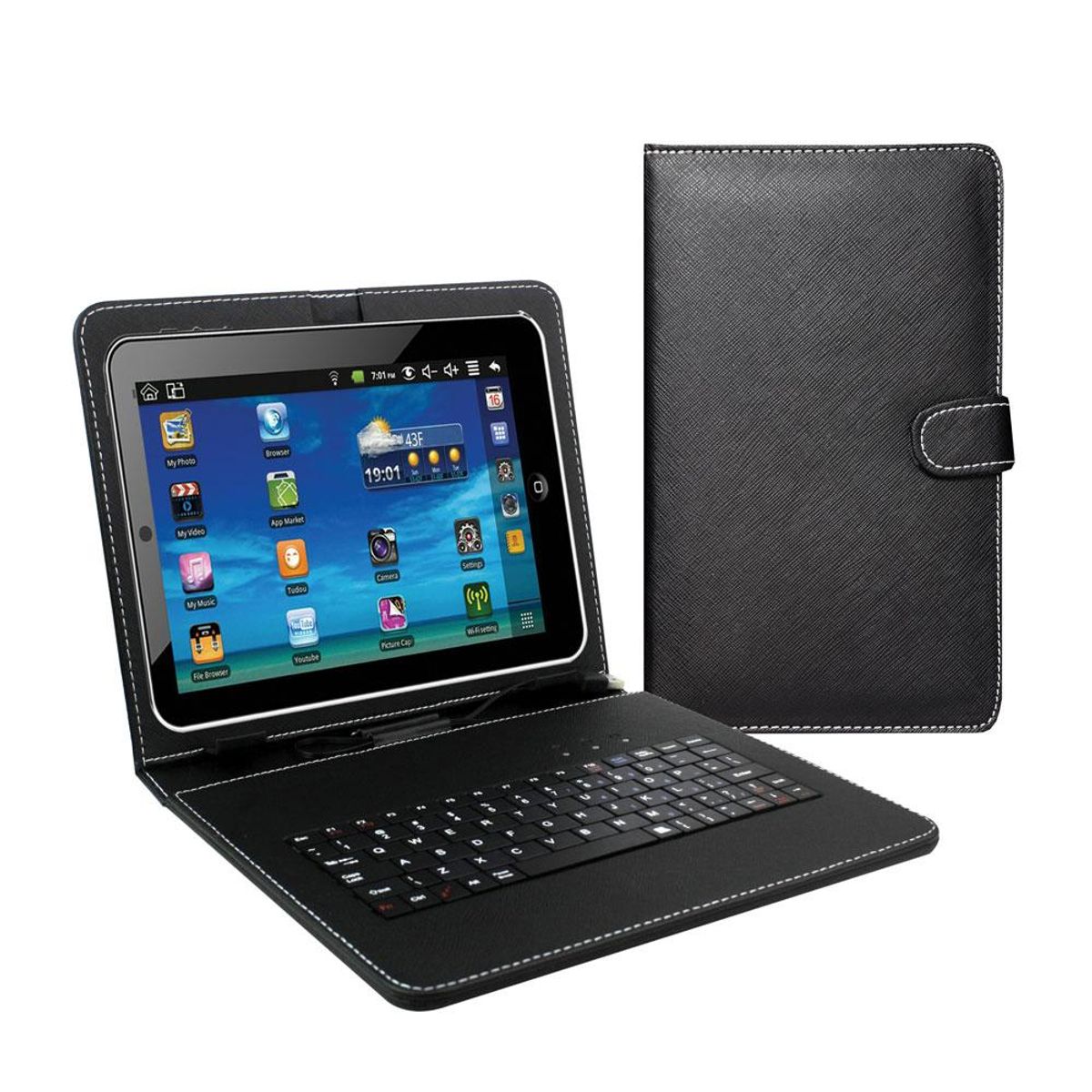 Supersonic™ 7-Inch Tablet Keyboard and Case, SC-107KB - Black
