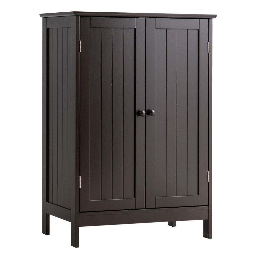 Photos - Wardrobe Goplus Wooden Storage Cabinet - Brown HW59320BN 
