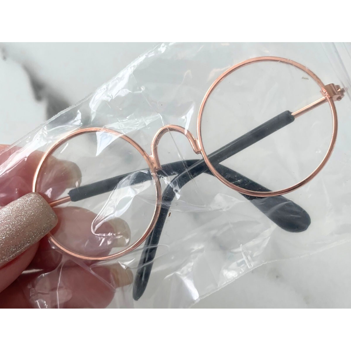 Round Pet Glasses - Clear