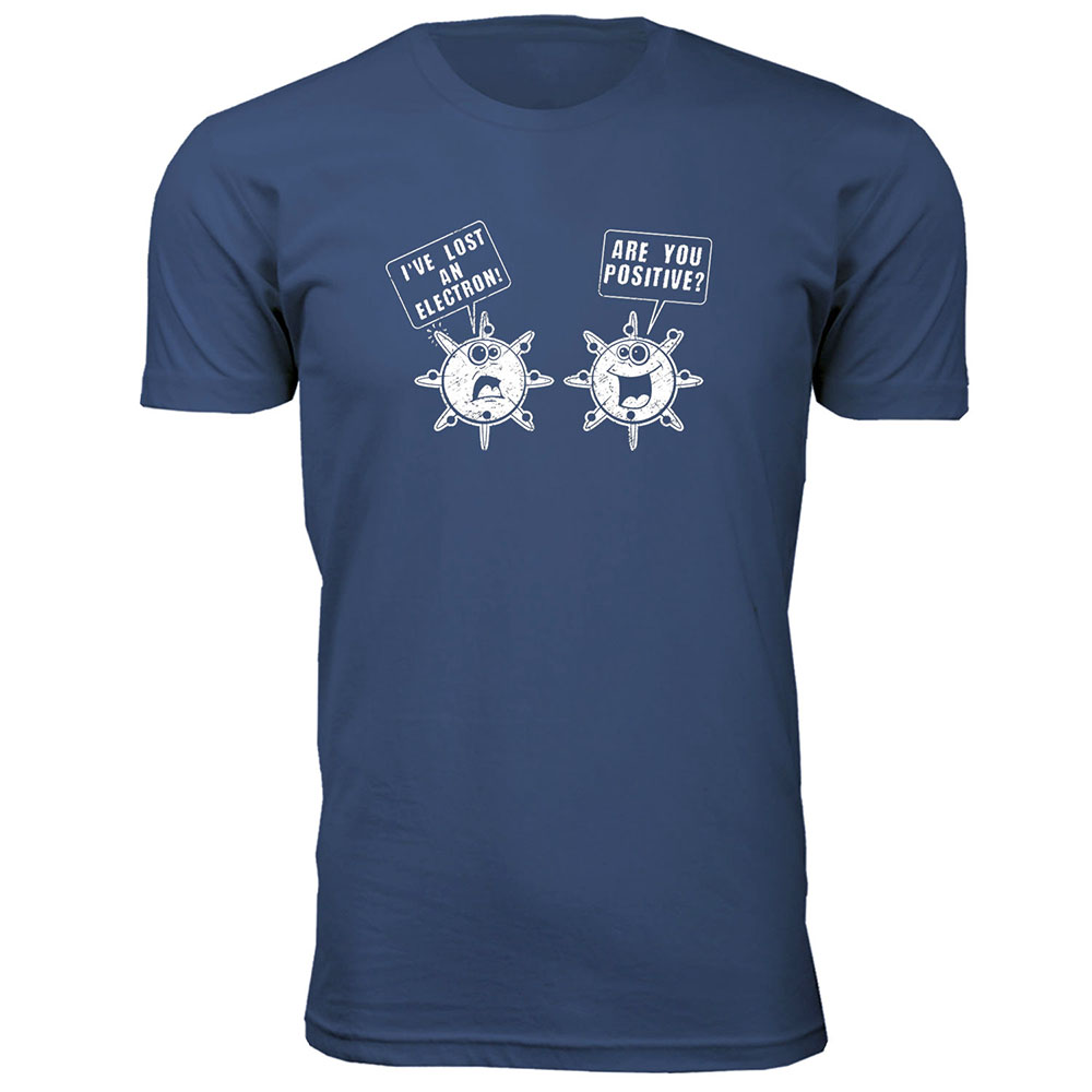Men's Funny Nerd T-Shirt - I've Lost An Electron! - Navy / S
