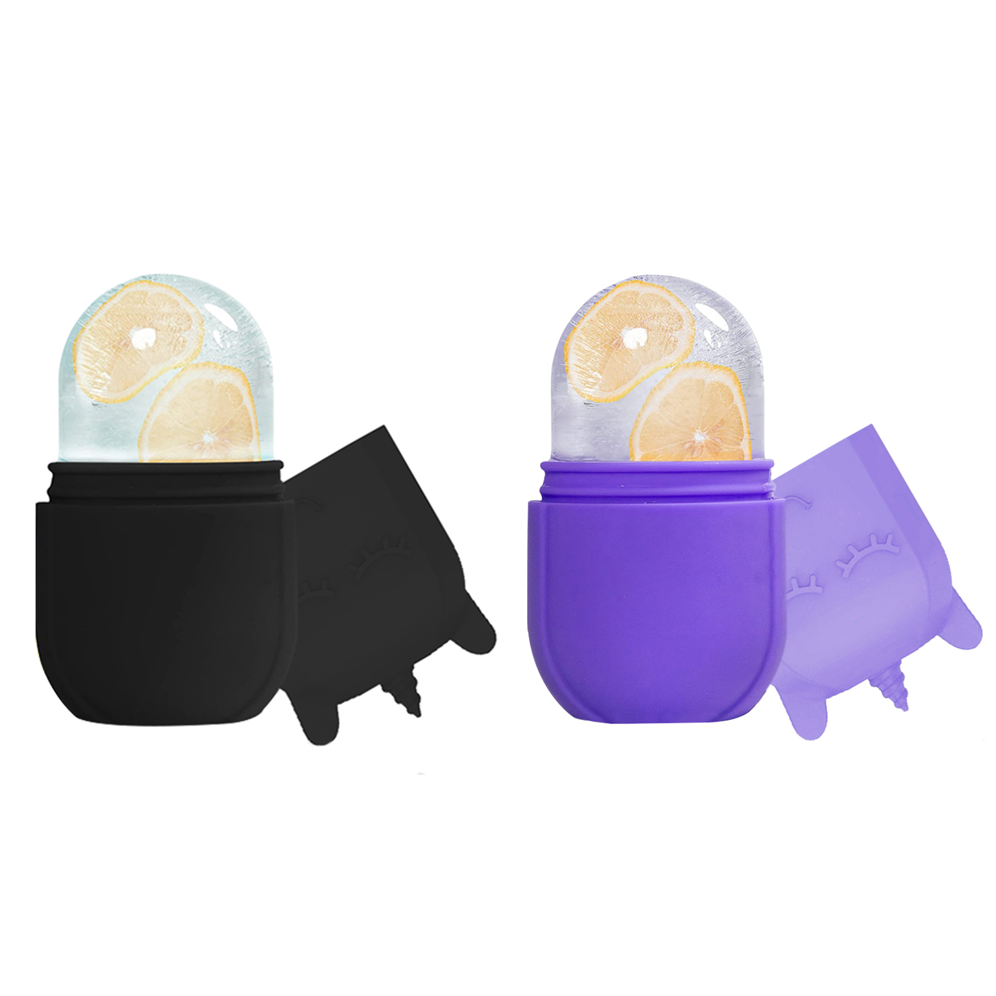 Photos - Facial Mask Two Elephants Silicone Facial Treatment Ice Stick  - Black / Purpl(2-Pack)