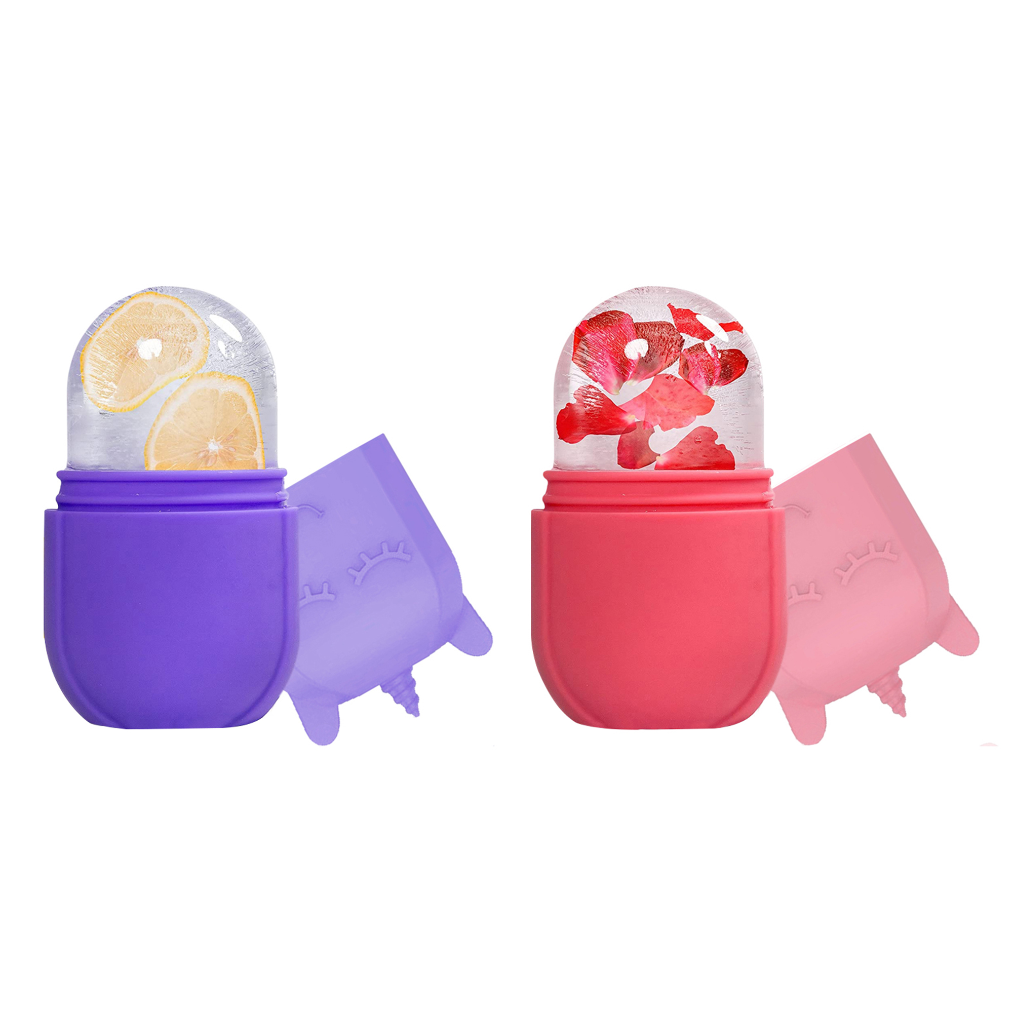 Photos - Facial Mask Two Elephants Silicone Facial Treatment Ice Stick  - Purple / Red(2-Pack)