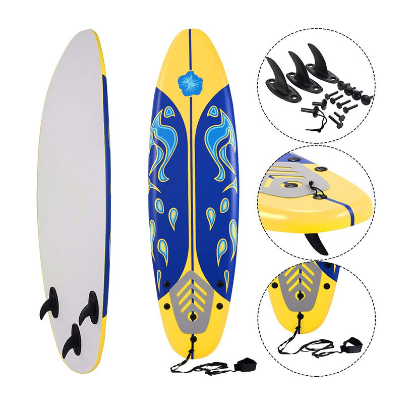 Foamie 6' Surfboard - Yellow