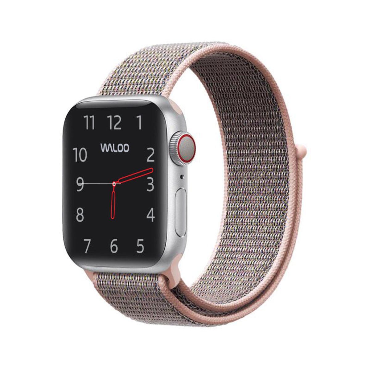 Woven Nylon Sport Loop Band for Apple Watch - 38/40/41mm / Pink