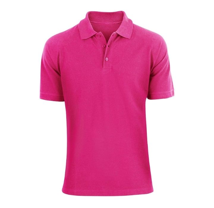 Men’s Classic-Fit Cotton Polo Shirt - Hot Pink - Small