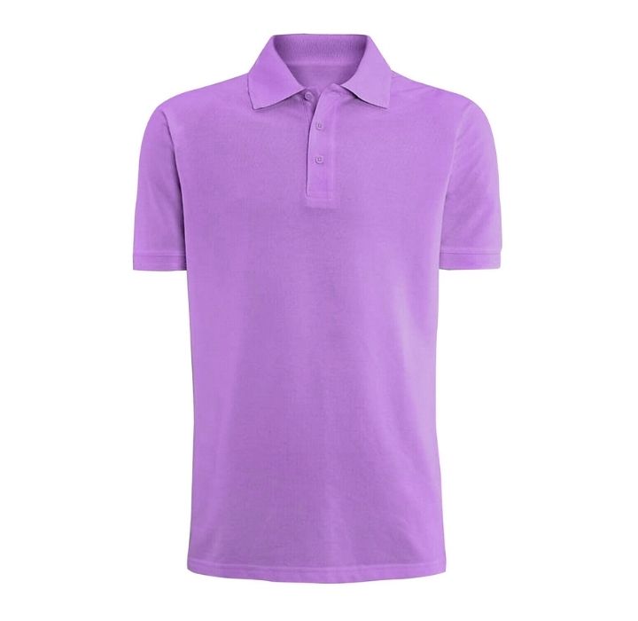 Men’s Classic-Fit Cotton Polo Shirt - Purple - Small