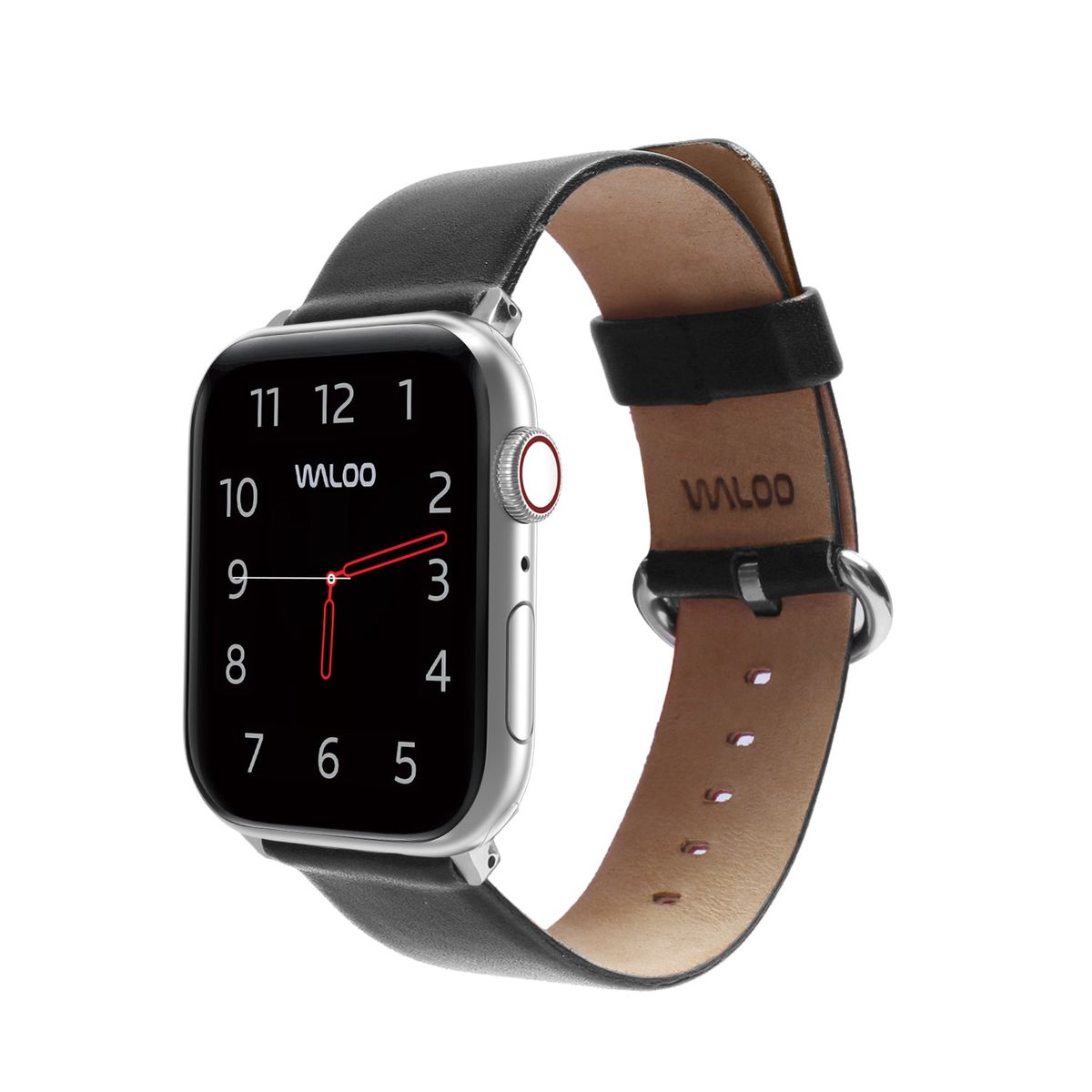 Photos - Watch Strap Waloo Products Leather Grain Apple Watch Replacement Band Series 1-9 - 42/