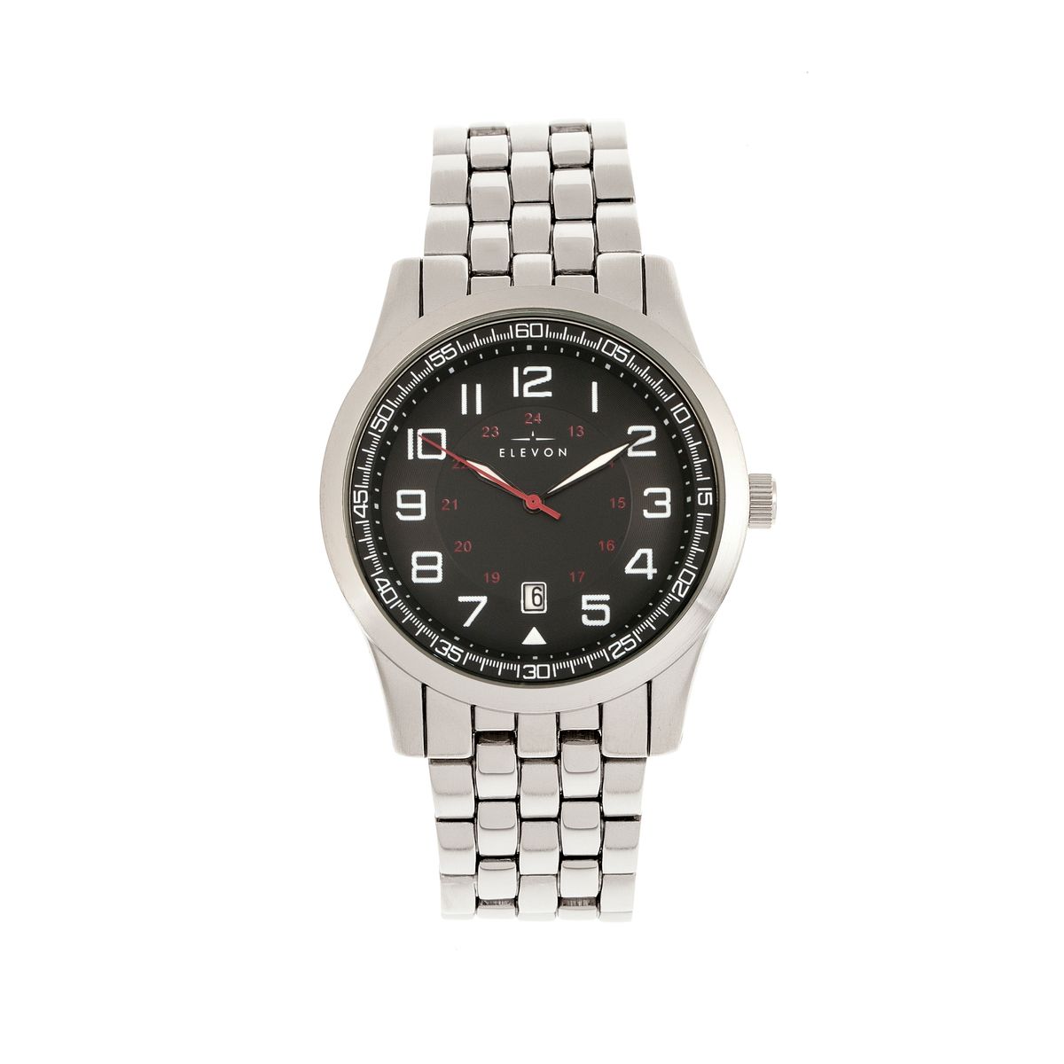 Elevon™ Men's Garrison Bracelet Watch with Date - Black