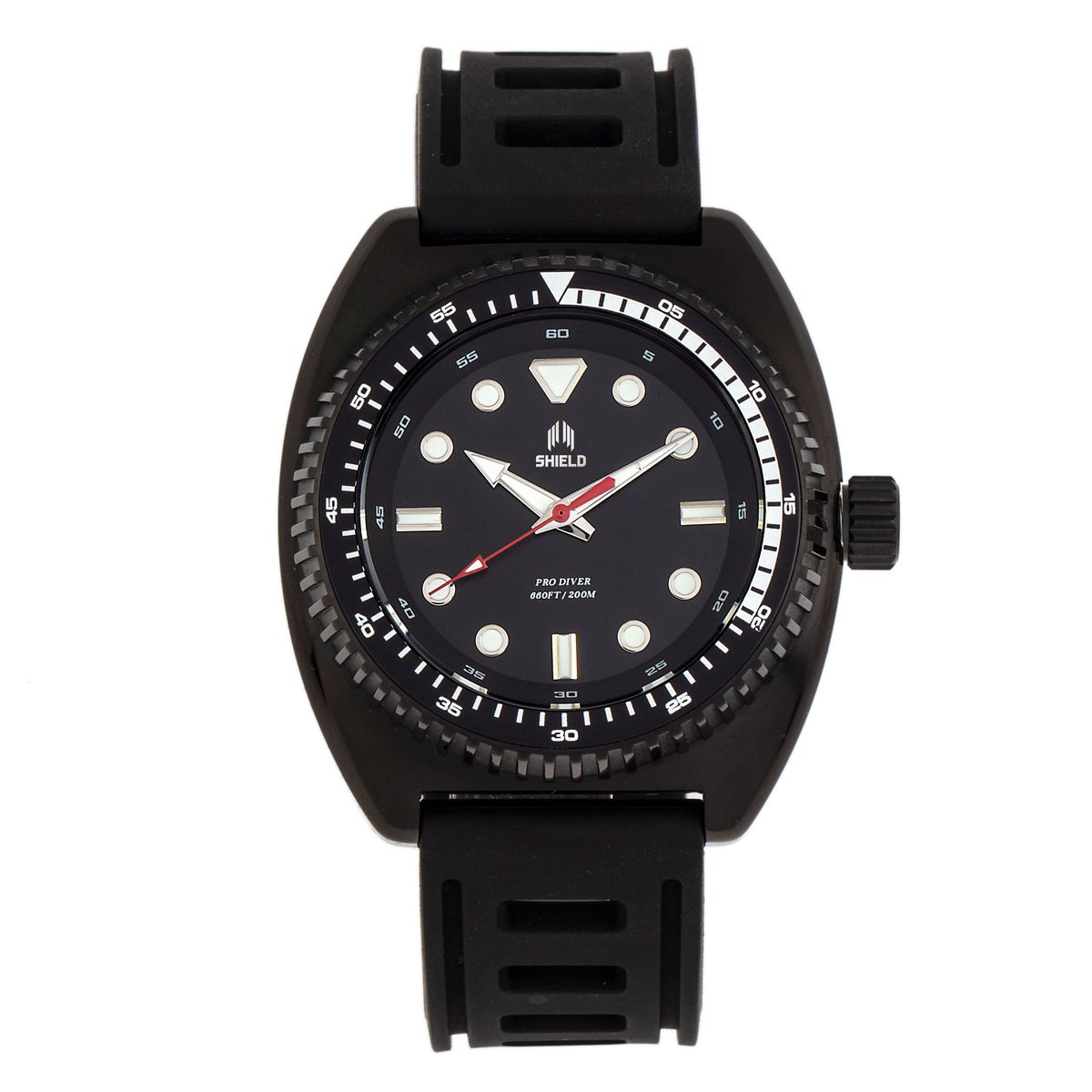 Photos - Wrist Watch Shield ™ Dreyer Men's Diver Strap Watch - Black SLDSH107-6 