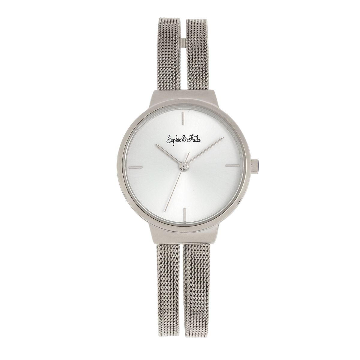 Sedona Mesh Bracelet Watch by Sophie & Freda™ - Silver