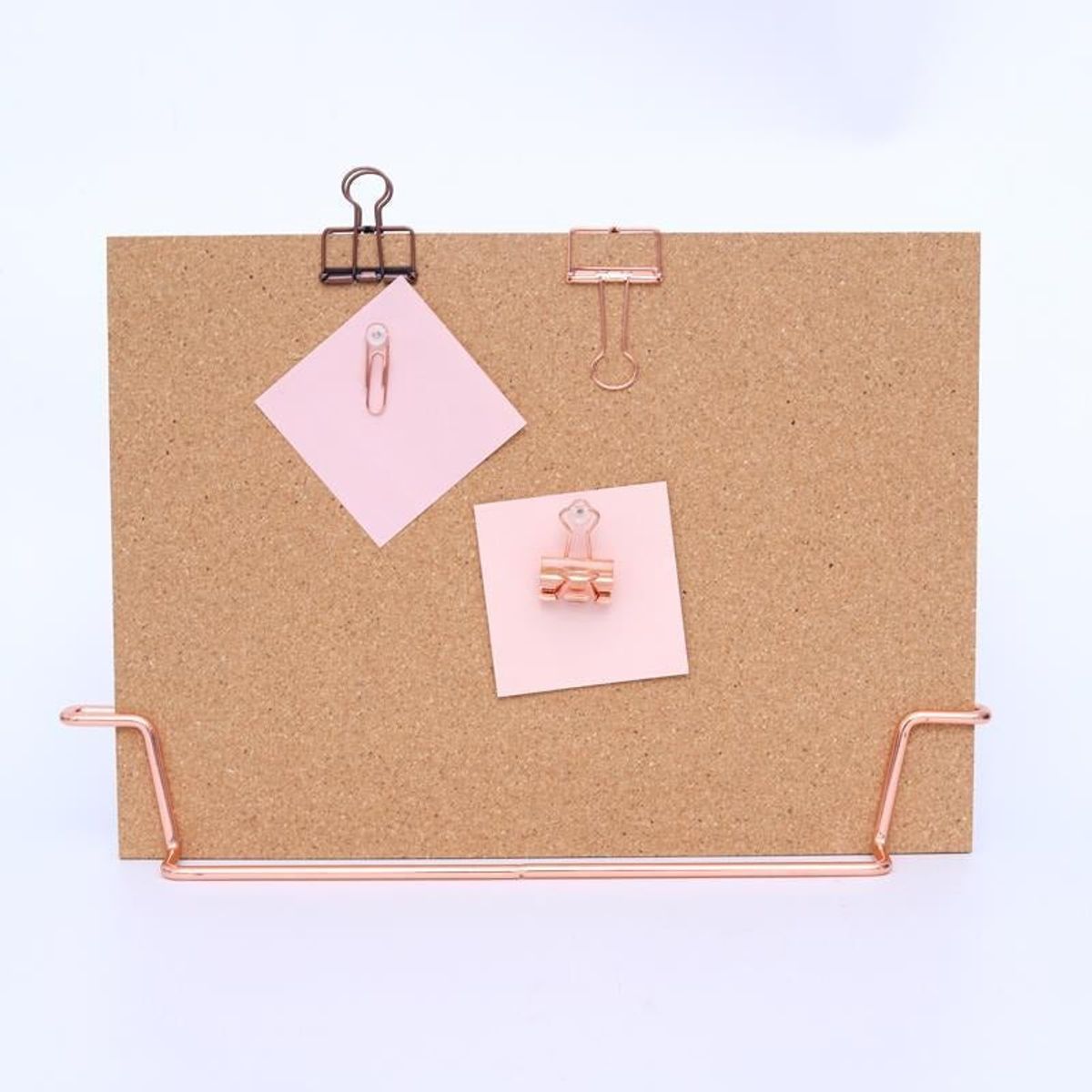 Photos - Dry Erase Board / Flipchart Multitasky Multitasky™ Standing Cork Bulletin Board - Rose Gold MT-O-014-R