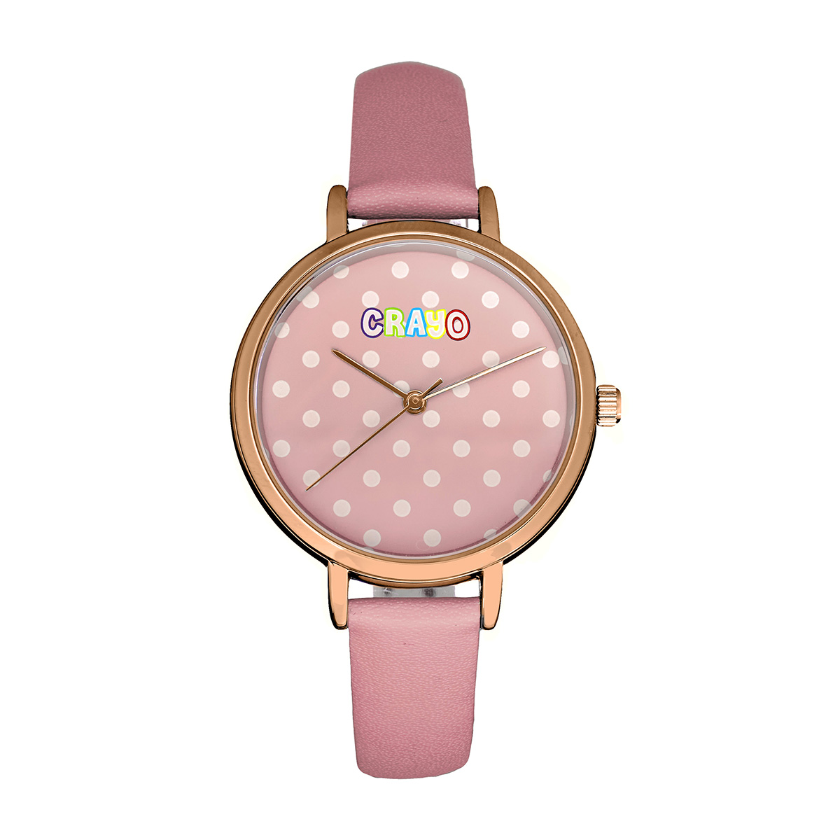 Crayo™ Dot Strap Watch, 35mm - Rose Gold/Pink