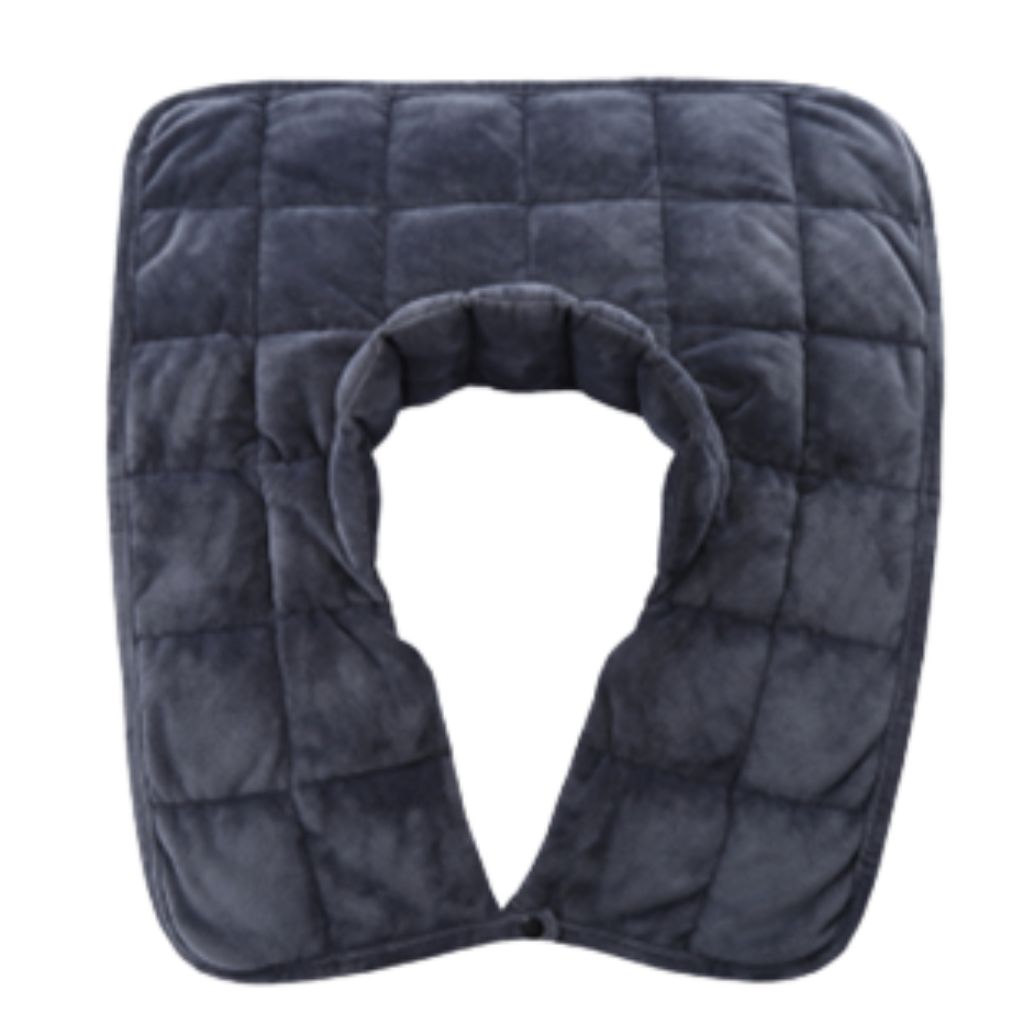 Photos - Duvet Kathy Ireland Kathy Ireland® Weighted Calming Neck Wrap - Charcoal Grey 23