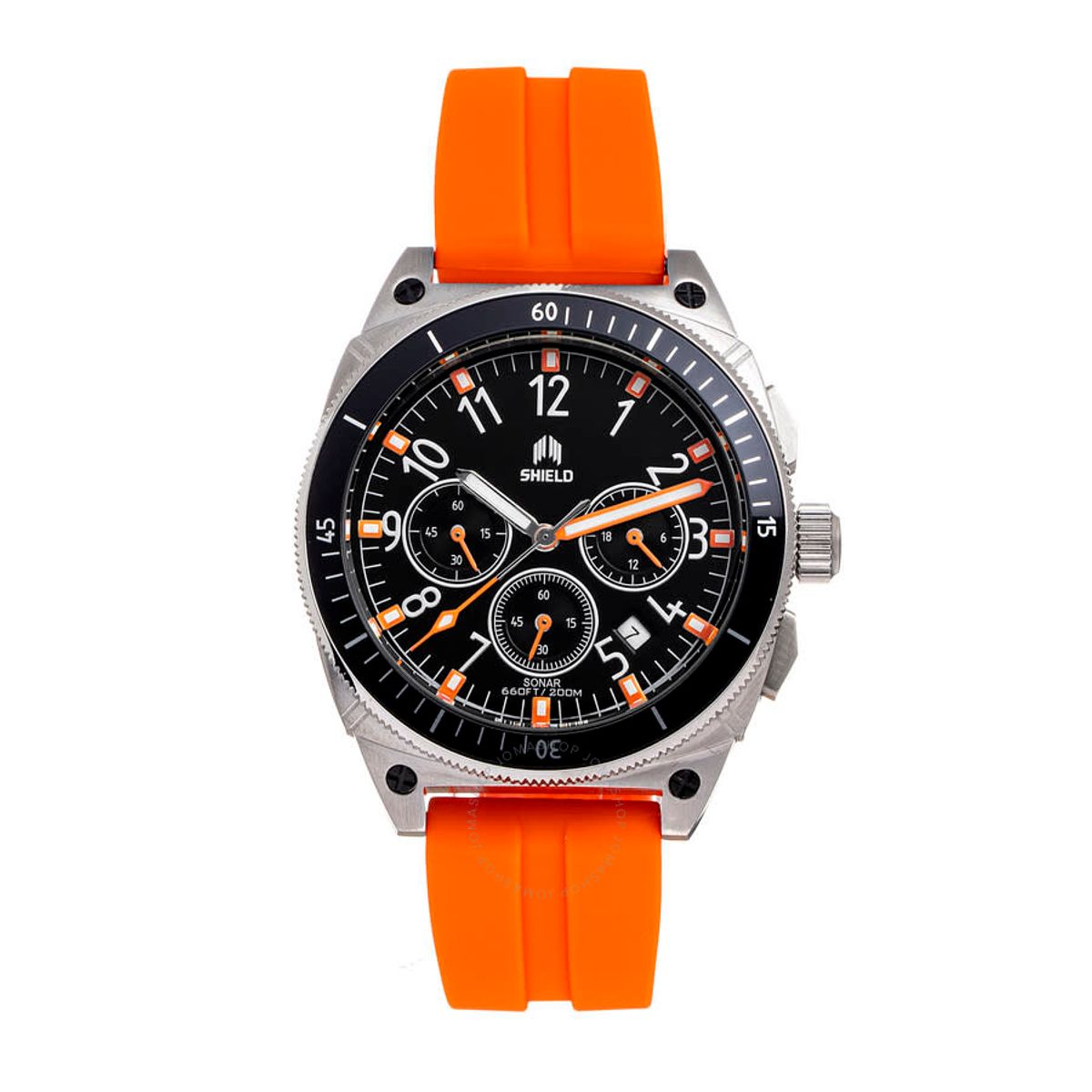 Photos - Wrist Watch Shield ™ Sonar Chronograph Strap Watches with Date - Orange SLDSH113 