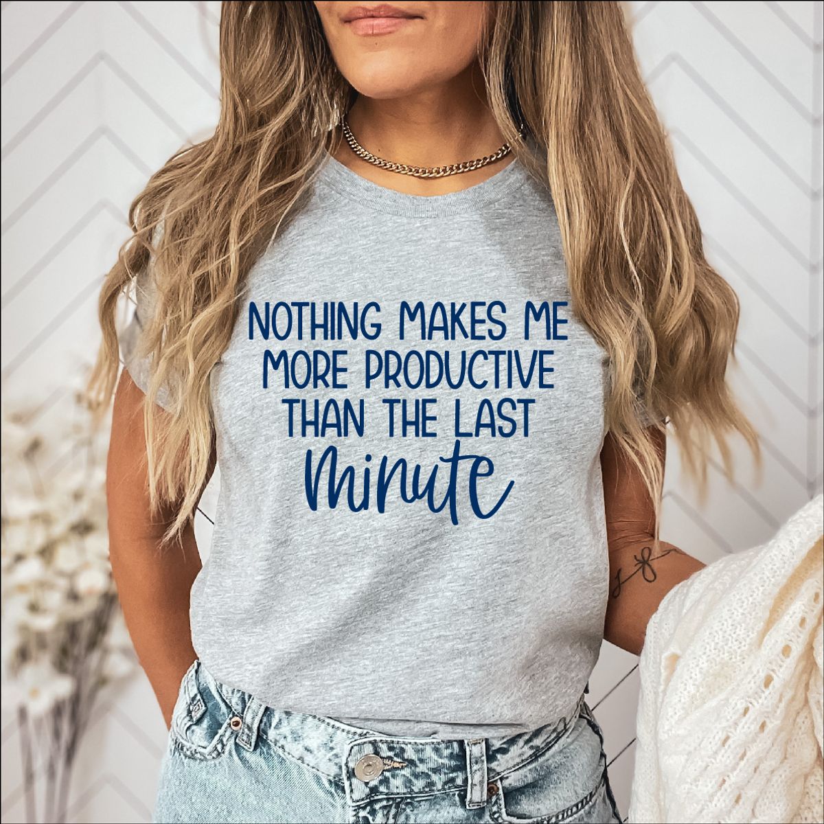 Women's Last Minute T-Shirt, Perfect for Procrastinators - 3XL / Athletic Heather