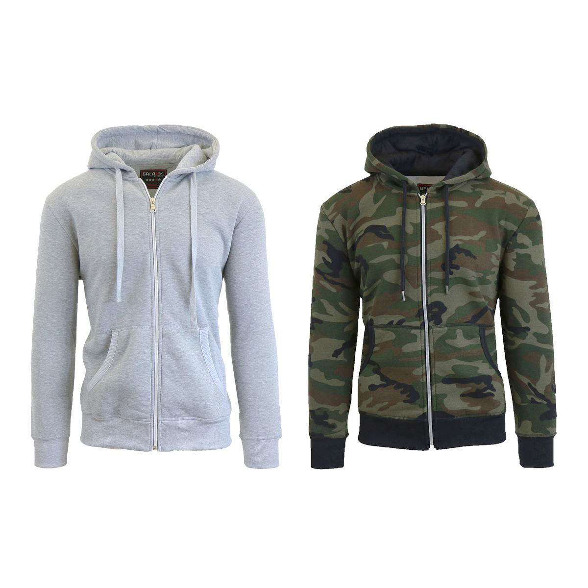 Men's  Heavyweight Pullover Fleece-Lined Hoodie (2-Pack) - MFH-500-WD-HG/S