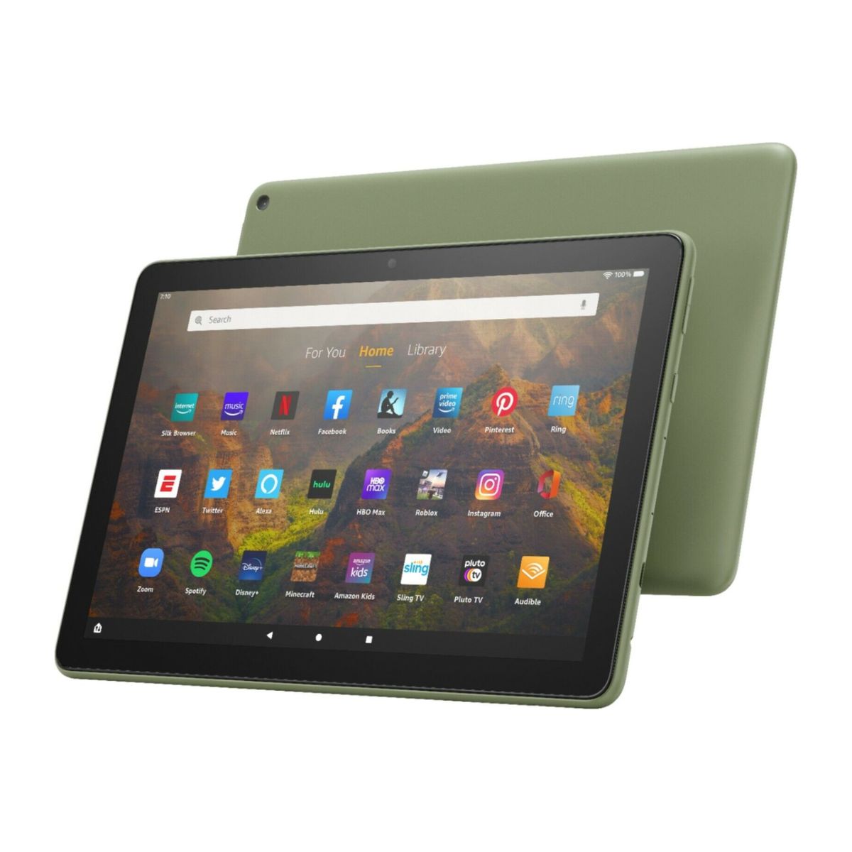 Photos - Tablet Amazon Kindle Fire HD 10 10.1-inch   - Olive A (1080p Full HD, 32 GB)
