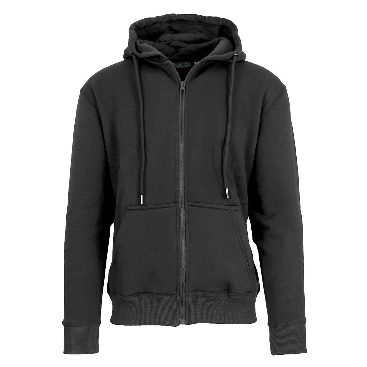 Men’s Fleece-Lined Full-Zip Hoodie (1- to 3-Pack) - J/MFH-700/ BK/S