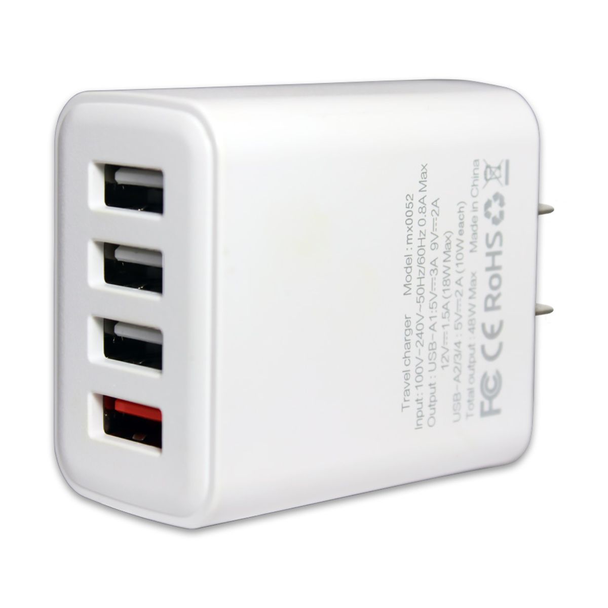 Photos - Charger Fenzer Fenzer 48W 4-Port USB Wall   - USB Wall Charge(1- to 5-Pack)