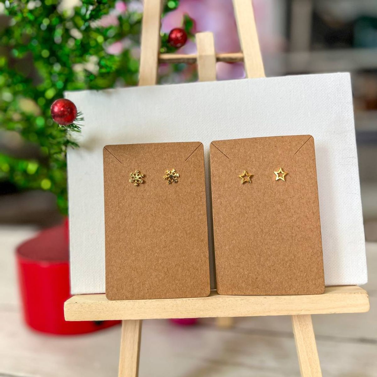 Women's Jolly Jewelry - set of 2 gold plate earrings