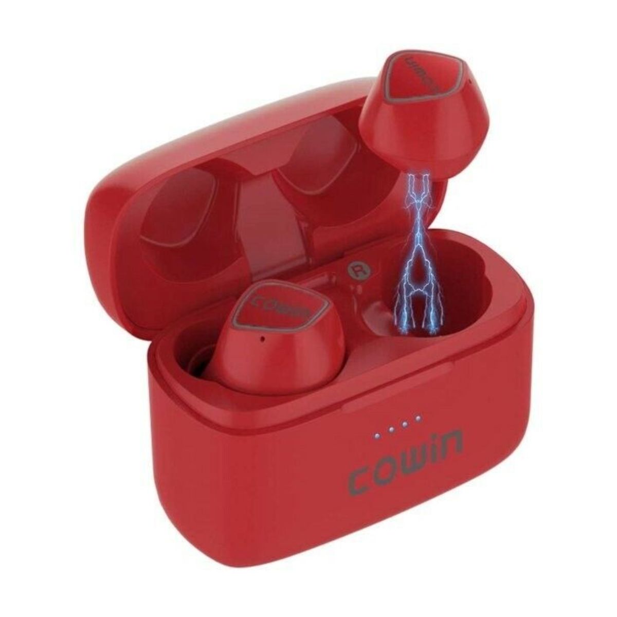 Photos - Headphones Cowin KY02 Wireless Earbuds with Microphone - Red COWKY02RD 