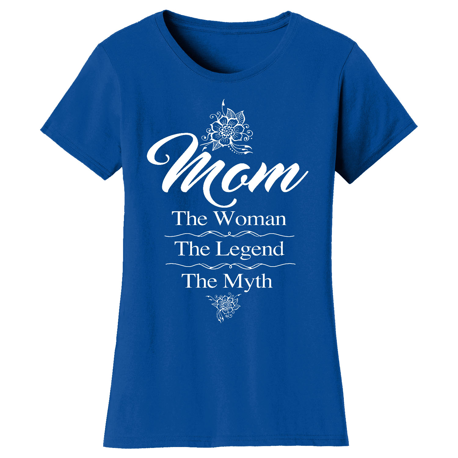 Mama Bear Mom Themed T-Shirts - Myth - Royal Blue / M
