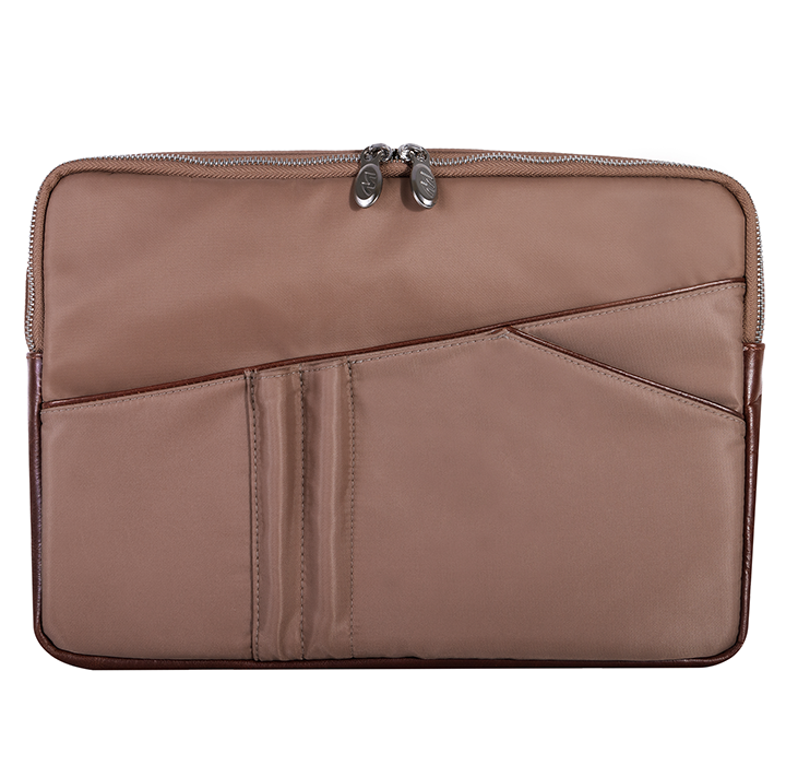 Photos - Business Briefcase McKleinUSA Auburn 15" Nano Tech-Light Nylon Laptop Sleeve - Khaki 18324