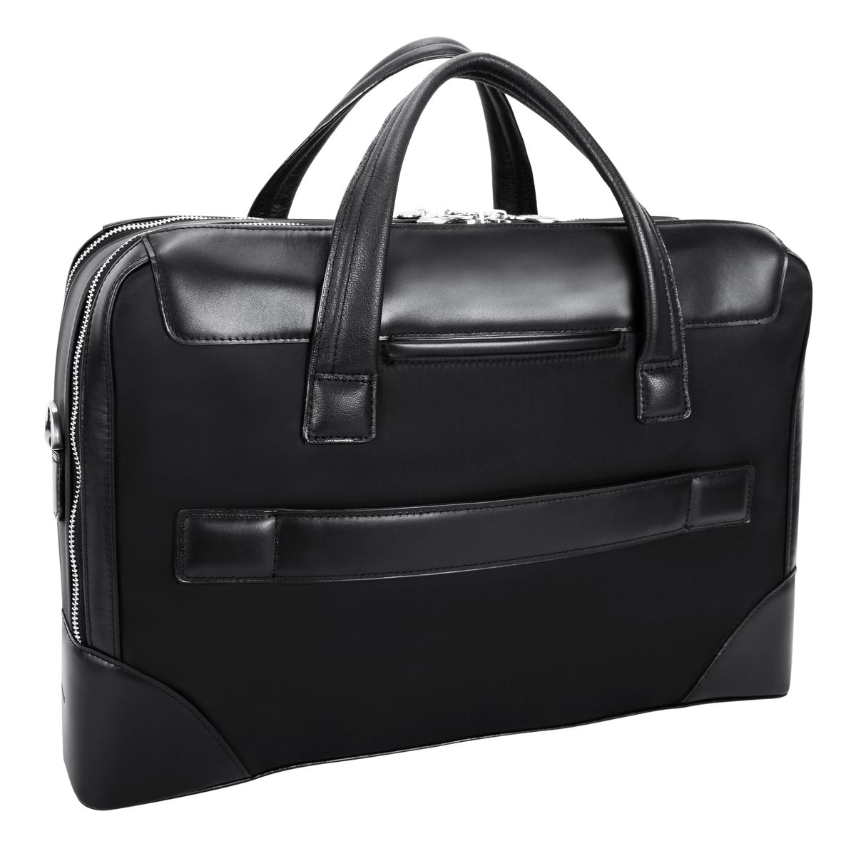 McKleinUSA® HARPSWELL 17-Inch Nylon Dual-Compartment Laptop Briefcase - McKleinUSA Harpswell - Black