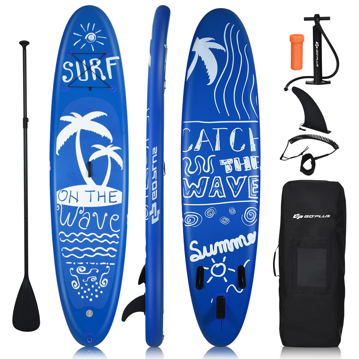 Photos - Paddleboard Goplus Costway Inflatable Stand Up Paddle Board with Carry Bag and Adjusta