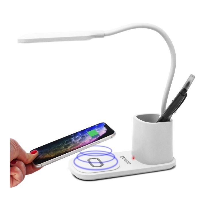 Photos - Floodlight / Street Light Aduro Aduro U-Light Wireless Charging Desktop Lamp - White UNI-ULQISD-08