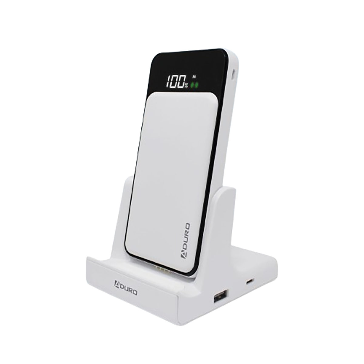Photos - Charger Aduro PowerUp 2-in-1 Qi Wireless Charging Battery & Desktop Charging Stati