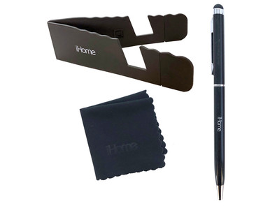 iHome Tablet & Smartphone Bundle with Microfiber Cloth, Stylus & Stand