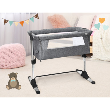 Photos - Cot Baby Joy Baby Joy® Travel Bedside Bassinet with Carrying Bag BB5339GR