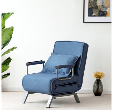 Photos - Sofa Costway 5-Position Convertible Sleeper Armchair HW59438BL 