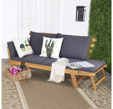 Acacia Wood Patio Sofa Daybed