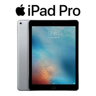 Apple® iPad Pro 9.7" Bundle with Case, Charger & Screen Protector (32 or 128GB)