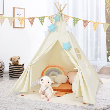 Photos - Playhouse / Play Tent Goplus GoPlus Kids Foldable Canvas Play Tent OP70785