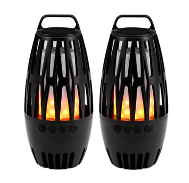 Photos - Speakers Private Label Tiki Torch Bluetooth Speaker LED Table Lamps  ZA-0(Set of 2)