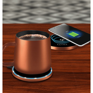 Lomi™ 2-in-1 Smart Mug Warmer and Qi Wireless Charger - Pick Your Plum