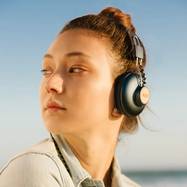 House of Marley® Positive Vibration 2: Over-Ear Wired Headphones with Mic