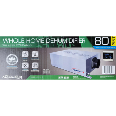 Photos - Dehumidifier SoleusAir SoleusAir® 80-Pint Whole House  for HVAC with HEPA F