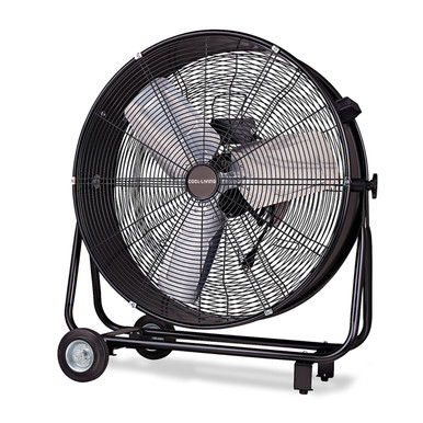 Photos - Fan Cool-Living Cool-Living® 24-Inch Heavy-Duty 2-Speed Drum  CL-60B-BLK