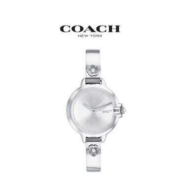 Photos - Wrist Watch Coach Women's Arden Silver Dial Watch 14503957 