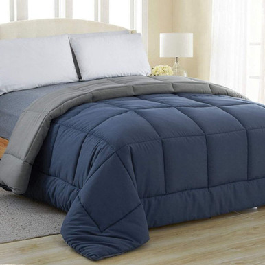 Photos - Bed Linen Equinox ™ All-Season Quilted Comforter, Goose Down Alternative (Que 