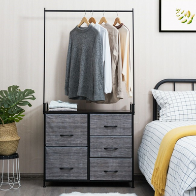 Wooden 5-Drawer Closet Storage Organizer