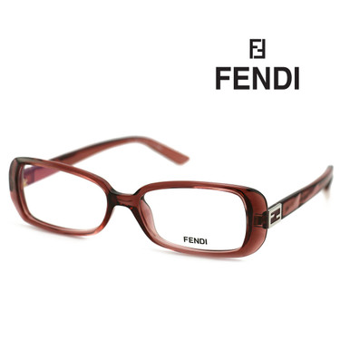 Photos - Glasses & Contact Lenses Fendi Women's Old Rose Crystal Rectangle Eyeglasses FF8986885115140 